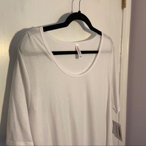LuLaRoe Perfect T. NWT. Solid white